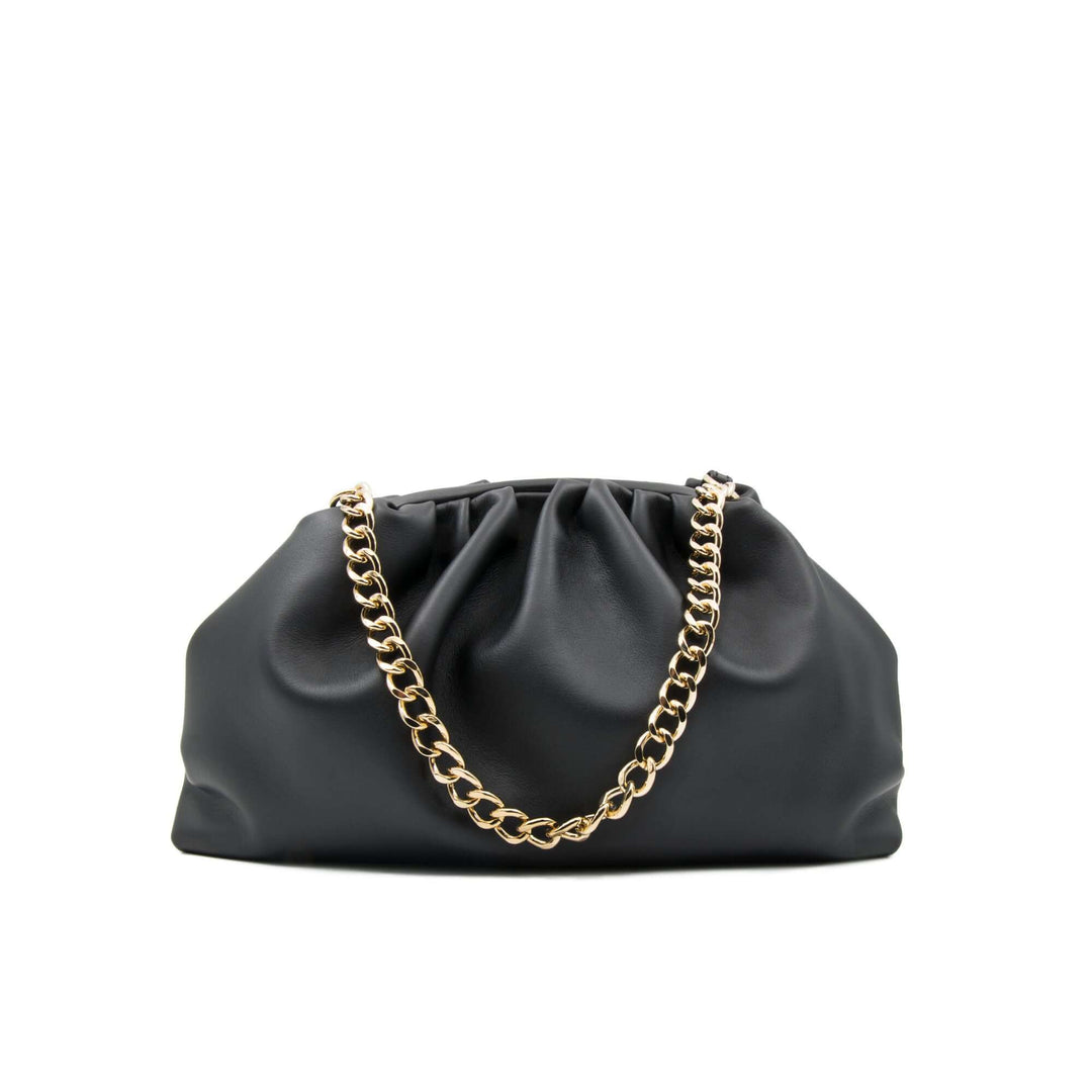 Elegant black Il Gergo women's handbag.