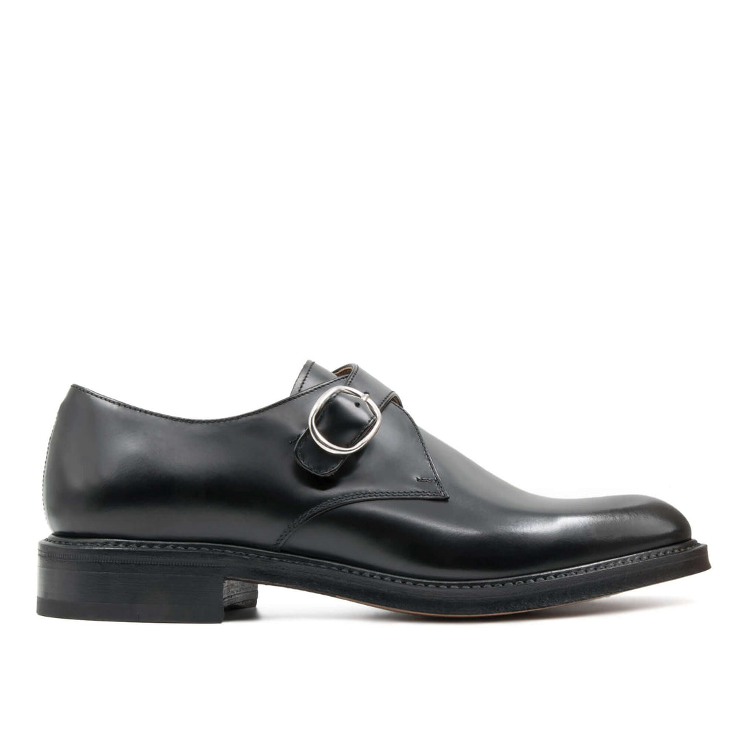 Il Gergo men's shoe with single buckle, Carter article.