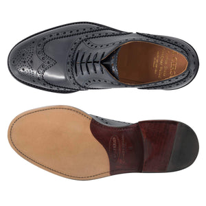 Scarpa artigianale da uomo Imperial blu Il Gergo