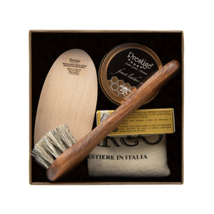 Set Pulizia Scarpe Completo In Legno • Lorenzi Milano - Foto 1