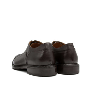 Scarpa stringata marrone oxford da uomo Il Gergo, realizzata in morbida pelle e costruzione Goodyear. Articolo Leader.