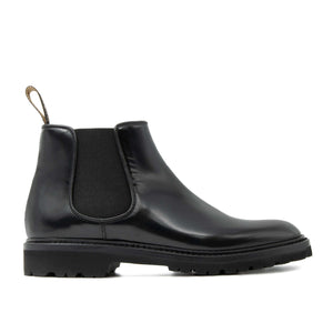 Chelsea Boot da donna artigianale con elastico in morbida pelle di vitello e suola gomma Vibram. Il Gergo, Nine Rock.