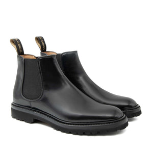 Chelsea Boot da donna artigianale con elastico in morbida pelle di vitello e suola gomma Vibram. Il Gergo, Nine Rock.