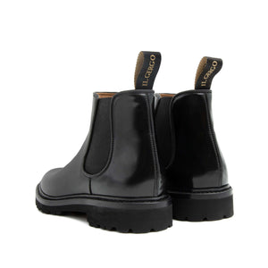 Chelsea Boot da donna artigianale con elastico in morbida pelle di vitello e suola gomma Vibram. Il Gergo, Nine Rock.