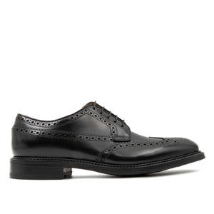 Scarpa stringata da uomo nera Il Gergo, allacciatura a Derby e costruzione Goodyear. Articolo Supervisor.
