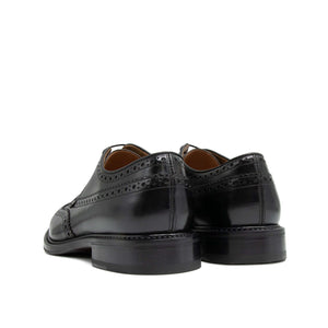 Scarpa stringata da uomo nera Il Gergo, allacciatura a Derby e costruzione Goodyear. Articolo Supervisor.