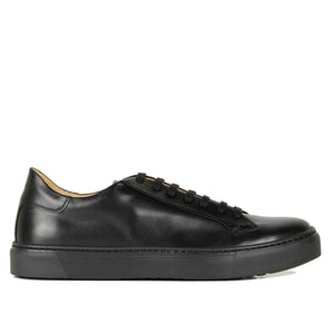 Condor Men's Sneaker in Black Leather Il Gergo