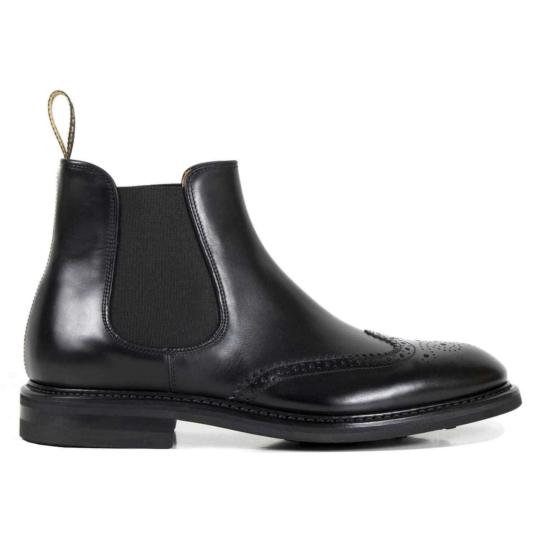 Il Gergo black men's ankle boot, Knight model.