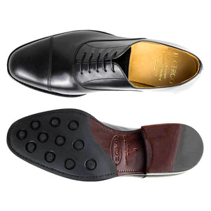 Elegant black Diplomatic men's shoe Il Gergo - Main Image