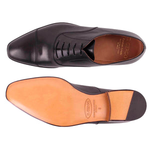 Scarpa da uomo stringata realizzata in pelle di vitello spazzolata con allacciatura a francesina. Il Gergo, Palazzo.