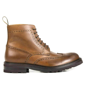 Stivaletto stringato da uomo Essex cuoio Il Gergo