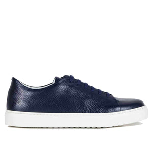 Bruno men's sneaker in blue calf leather Il Gergo